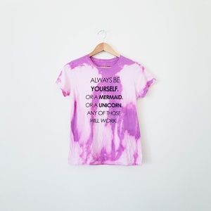 BLACK MATTER Always Be Yourself Tie Dye T-Shirt, L